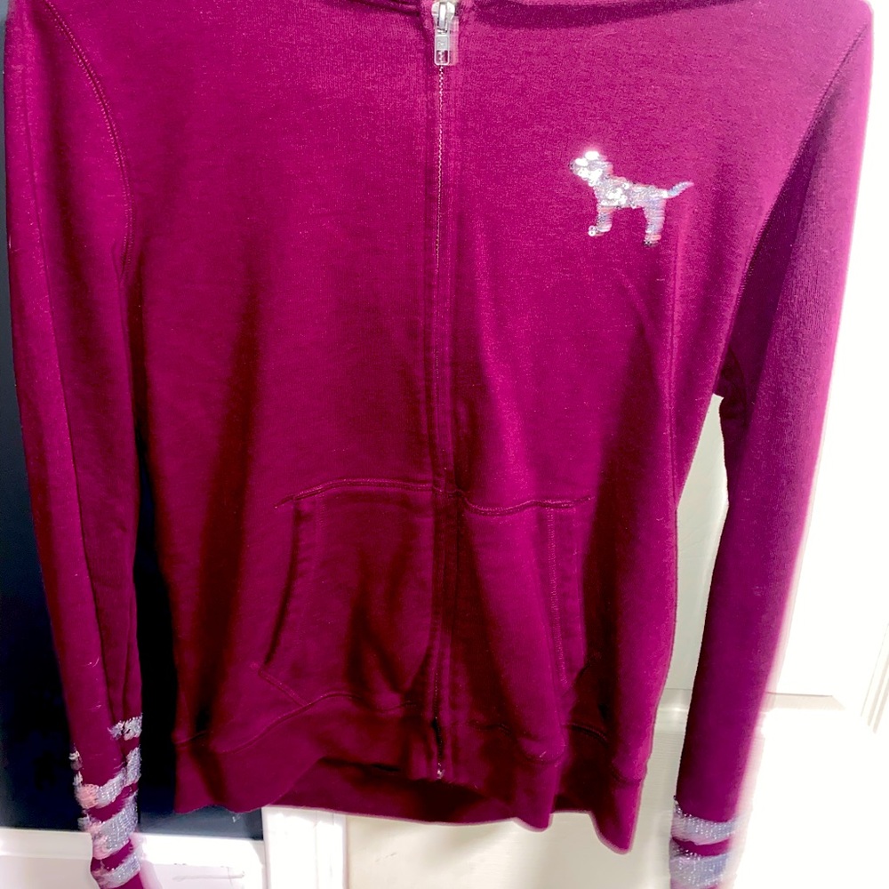 Pink zip up